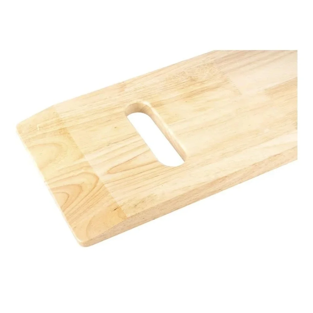 COW&COW Wooden Transfer Board‎ 30in With Cotton Gait Belt Beige Wheelchair Aid